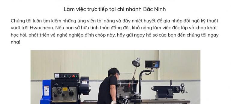 TUYỂN DỤNG - KỸ SƯ TRƯỞNG